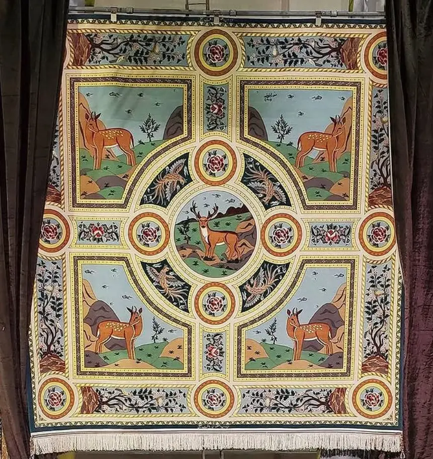 Handmade Persian rug designed by Safoura Haghighi